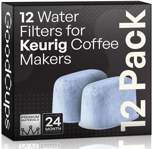 Keurig Filter Replacement - 6 Water Filters for Keurig K-Mini, K-Supreme, K-Slim, K-Express, K-Classic, K-Duo, K-Duo Hot & Iced, K-Elite, K-Select, K-Cafe, K-Compact, 2.0 and 1.0 Brewers