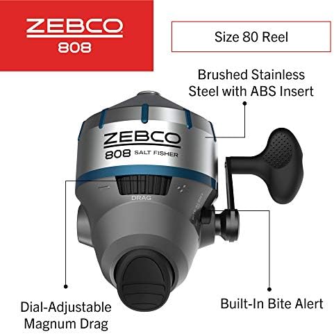 Zebco 808 Saltfisher Spincast Fishing