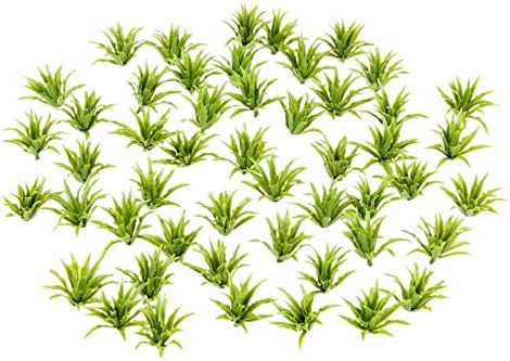 Yetaha 50pcs Green Shrubs Bush Model, Aritificial Plants, Railway Wargame Park Diorama Scenery HO 3.5cm