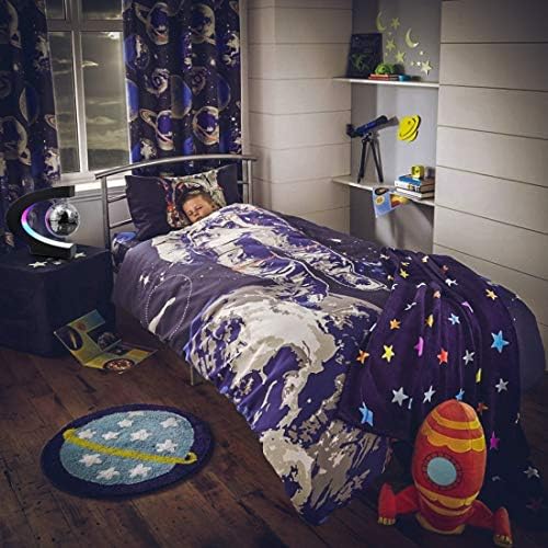 Magnetic Levitating Globe with LED Light | Cool Tech Gift for Men Father | Boys Birthday Gifts for Him | Floating Globes World Office Desk Accessories Tech Gadgets Home Decor Display- Black