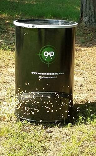 One and Done PRO Game Feeder - Built to Last - Loads 122lbs or 250 lbs (55 Gallon Bear Proof Classic Game Feeder) No Assemble Required