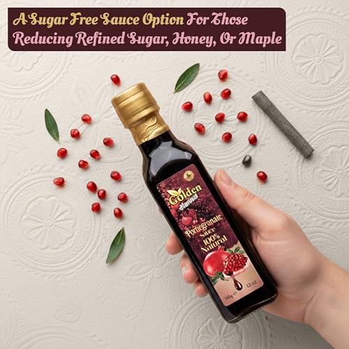 Golden Pomegranate Molasses, 10 fl oz, Non-GMO, Gluten Free, Sugar Free