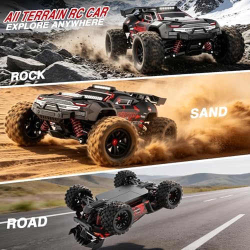 KGF 1:18 Scale All Terrain RC Cars for Adults, High Speed Remote Control Car | Fast RC Cars for Boys Age 8-1, 2.4GHz 4WD Off Road Monster Truck