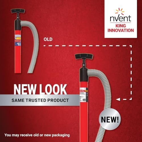 nVent KING INNOVATION 48036 Siphon King 36 in Utility Hand Pump | 36 in Hose, Manual Water Transfer Pump for Drainage, Irrigation & Liquid Removal (Formerly: King Innovation)