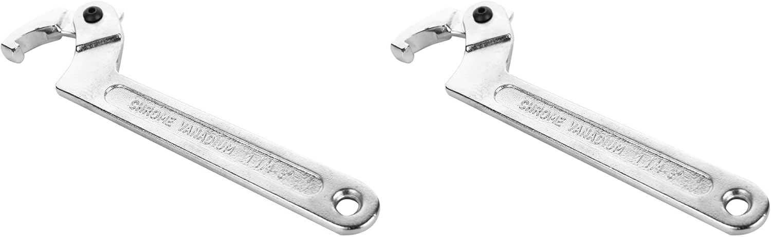 Chrome Vanadium C Pin Spanner Adjustable Hook Wrench, Square Head 32-76mm