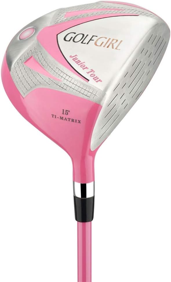 Golf Girl Junior Girls Golf Set V3 with Pink Clubs and Bag, Right Hand