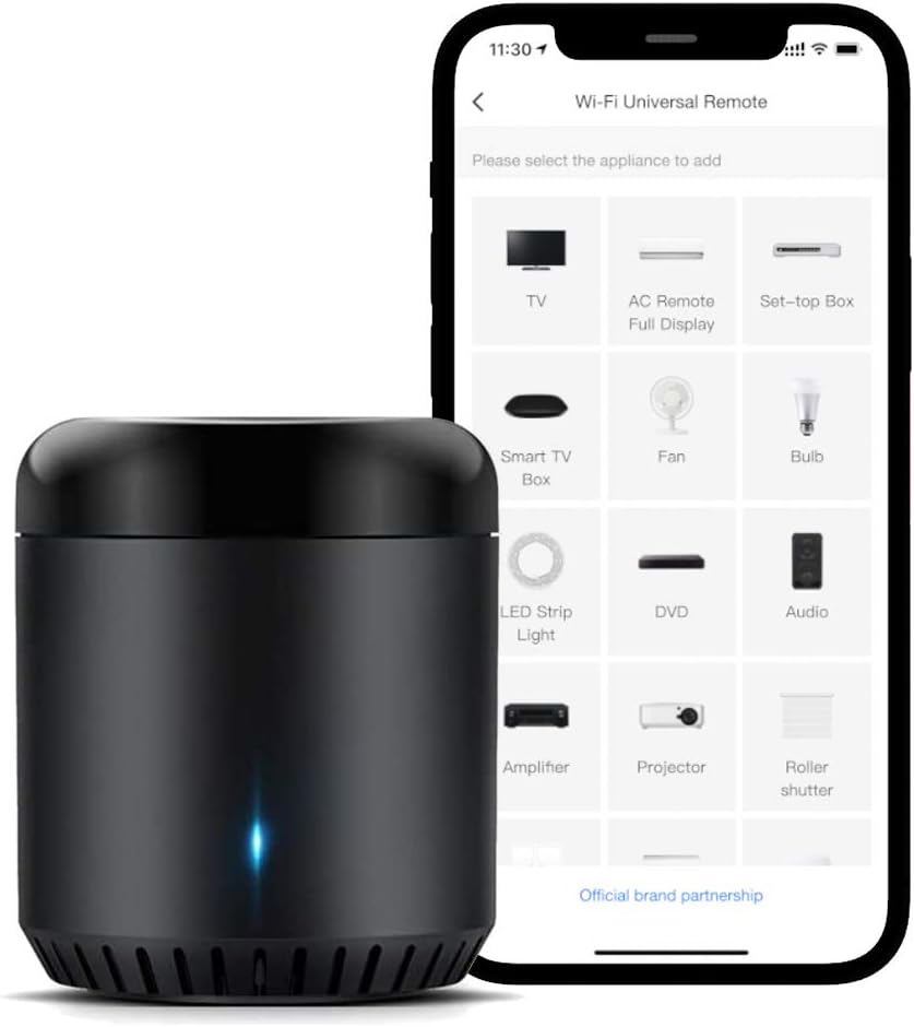 Broadlink RM Mini 3 2.4G Wi-Fi IR Smart Hub Learning Remote for TV