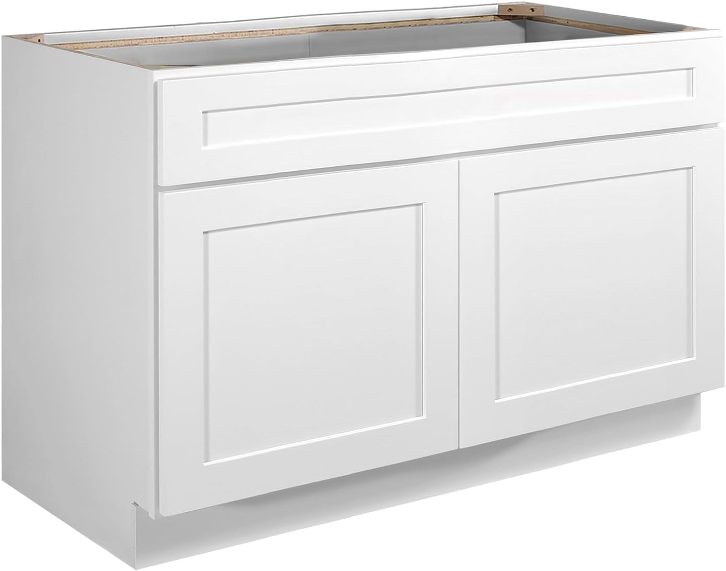 Design House Brookings Kitchen Sink Base Cabinet, 36", White | Floor Mount, Contemporary/Modern, Wood, Kitchen, 561498