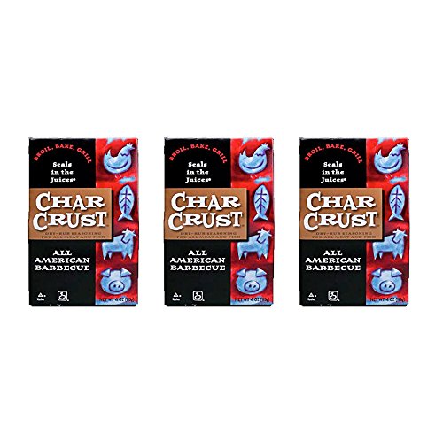 Char Crust - Dry Rub Seasoning (All American Barbecue)- Kosher Parve - 3 Pack (4 oz Each)