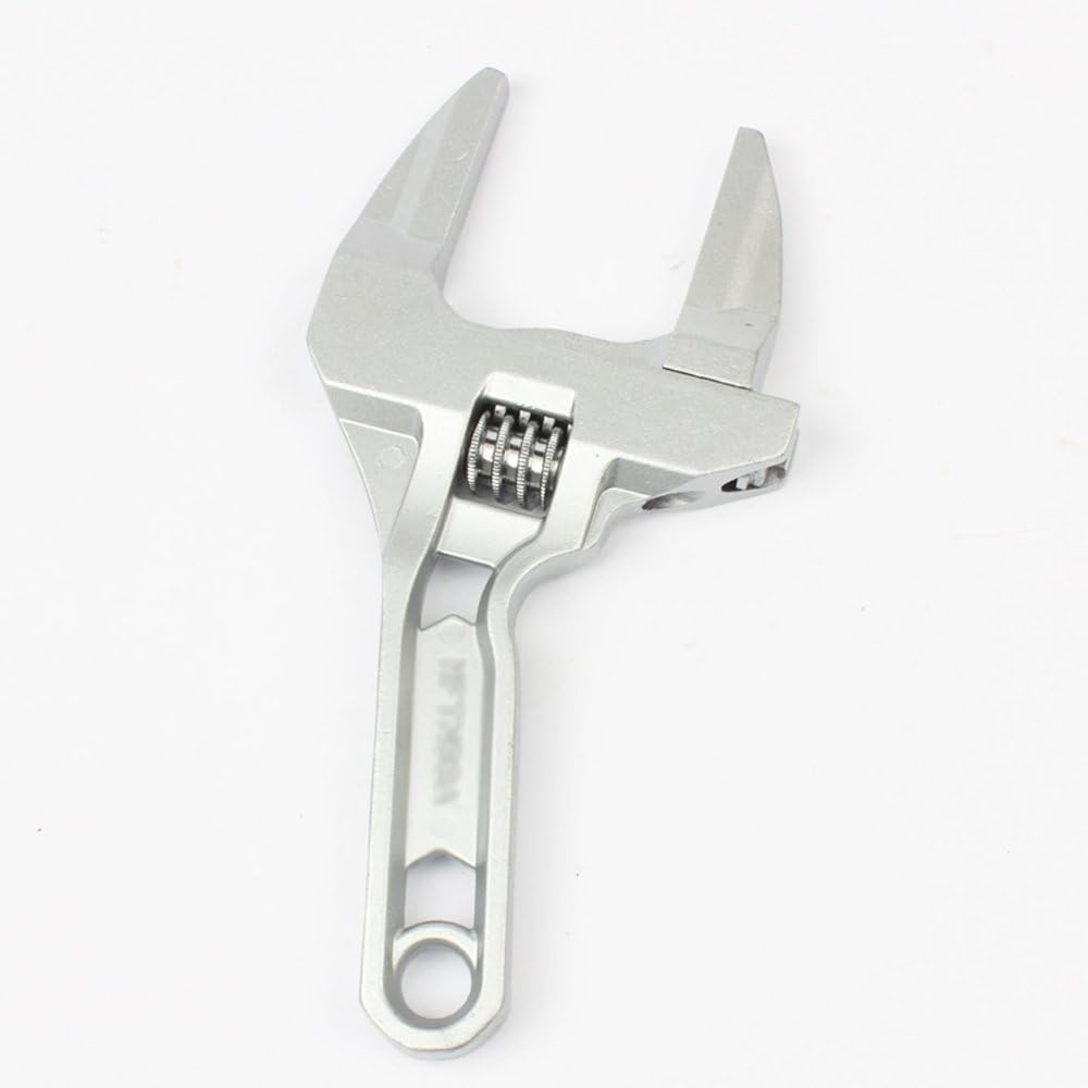 Adjustable Spanner Wrench 16-68mm, short shank plumbing wrench for tight spaces, mini plumber wrench for bathroom kitchen pipe nuts bolts