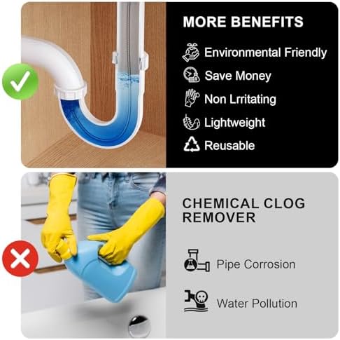POPULO 20V Cordless Electric Drain Snake, 25Ft Replaceable Cable with 2.0Ah Battery, Extension Tube & Charger