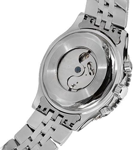 FORSINING Men's Self Winding Waterproof Automatic Stainless Steel Skeleton Tourbillon Calendar Wrist Watch