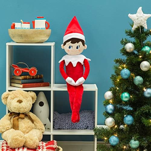 The Elf on the Shelf Plushee Pals 27-Inch Boy Scout Elf Plush Blue Eyes | Soft, huggable 27-inch Scout Elf plush for cuddling