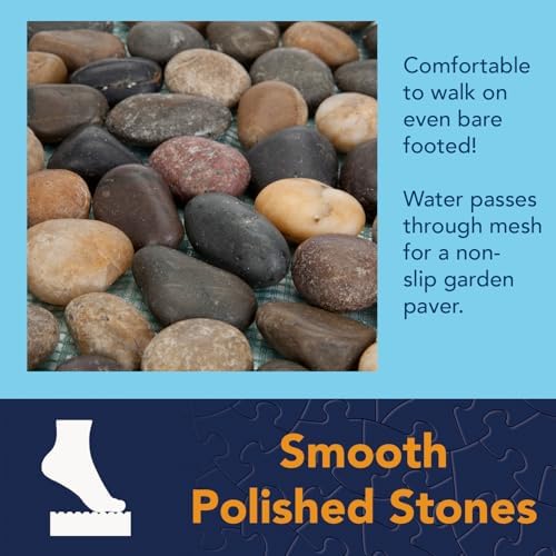 Bits and Pieces - Stepping Stones - 12" Square Marble - Set of Three (3)