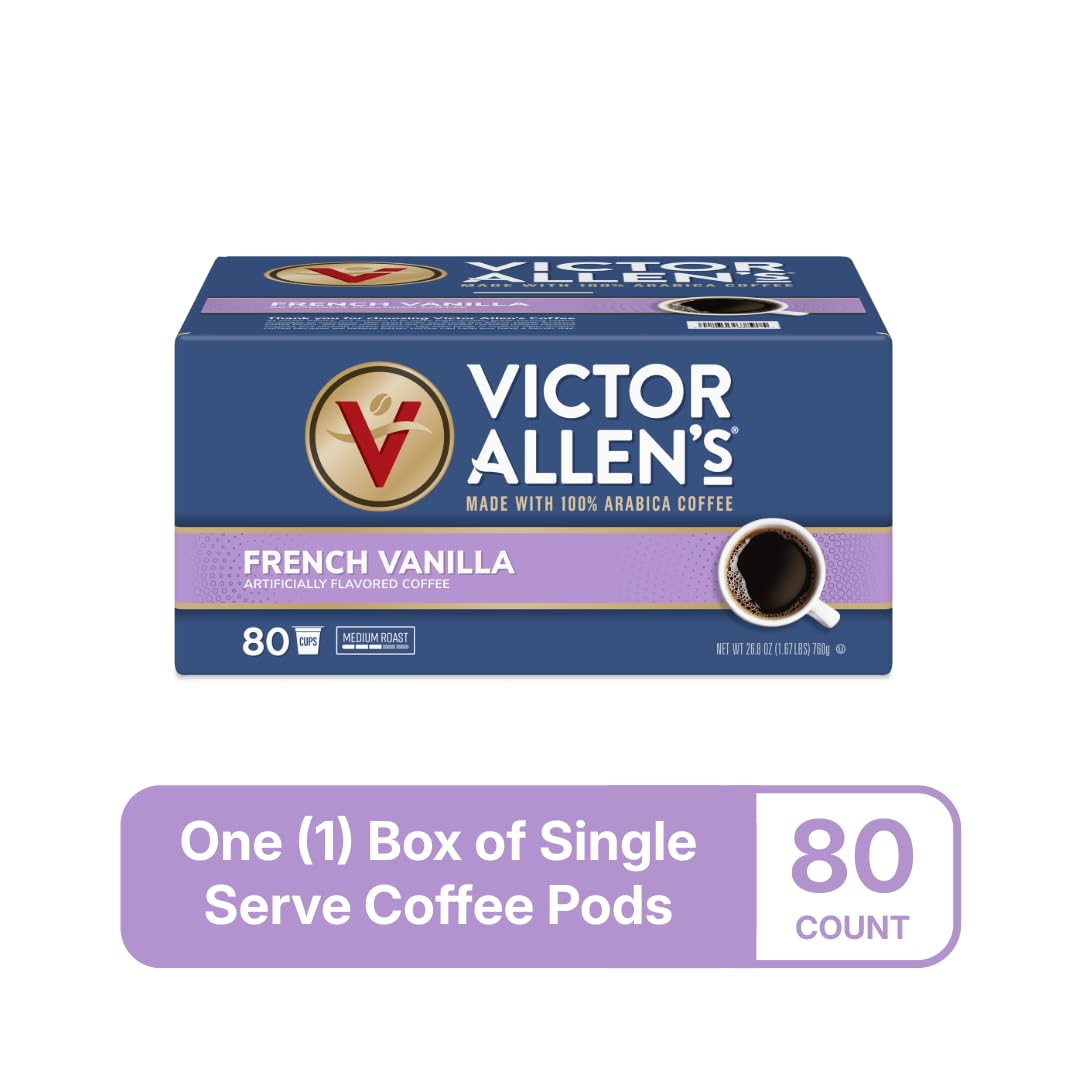 Victor Allen's Coffee Hazelnut Flavored, Medium Roast, 1 Pack - 12 Count, Single Serve Coffee Pods for Keurig K-Cup Brewers