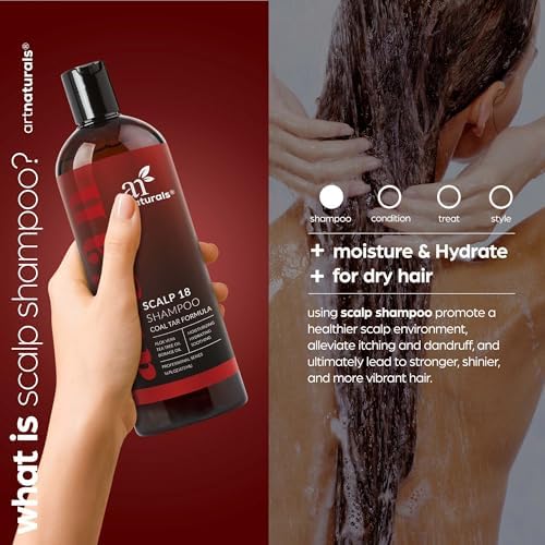 Artnaturals Therapeutic Argan Shampoo with Coal Tar, 16 fl oz