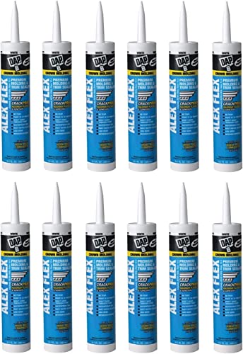 Dap Alex Flex White Acrylic Latex Interior Molding and Trim Sealant 10.1 Oz