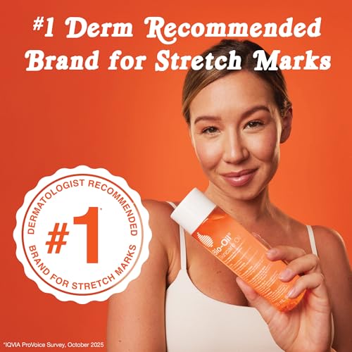 Bio-Oil Skincare Body Oil Serum, Scars & Stretch Marks, 6.7 fl oz | Dermatologist Recommended, Vitamin E & A, Dry & Sensitive Skin, Non-Comedogenic, Face and Body, Scar Treatment