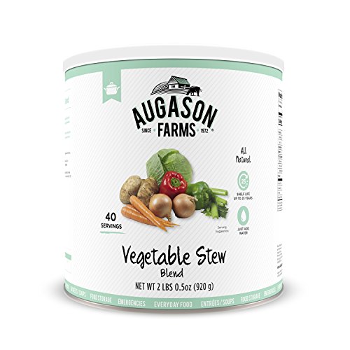 Augason Farms Vegetable Medley Blend Can | 131 Servings, Dehydrated Mixed Veggies, Gluten Free Emergency Food Supply with Long Shelf Life for Survival