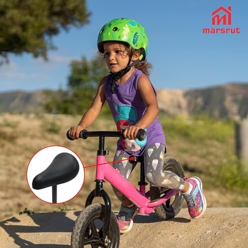 Bike Seat Replacement Fit for Strider 12" and 14x Models, Kids Toddler Saddle with Post Pole 22mm/0.87"