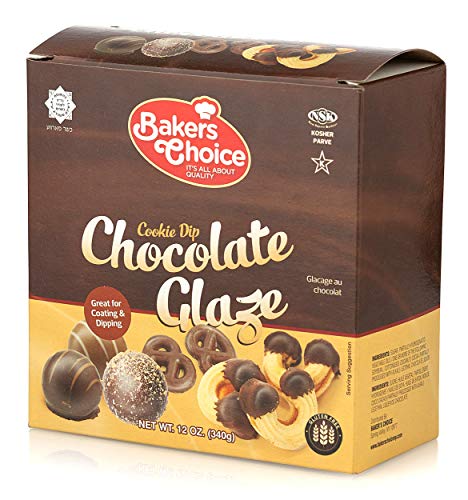 Chocolate Icing Glaze - 12 oz. Microwavable Melting Chocolate for Molds, for Decorating and Dipping Cakes, Cookies, and Pretzels