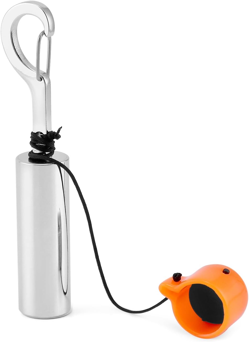 QWORK Scuba Diving Underwater Shaker with Clip, Non-Corrosive Metal Rattle Stick