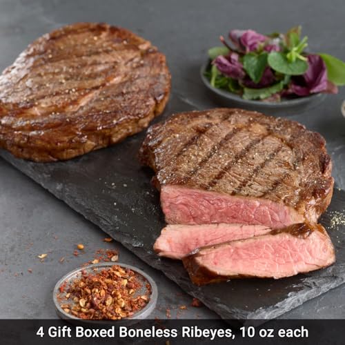 Kansas City Steak Company Gourmet Steak Gift Box Set - Filets, Ribeyes & Strip Steaks – Aged to Perfection with Pro Cooking Guide