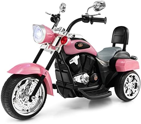 Costzon 6V Ride on Chopper Kids Motorcycle with Horn, Headlight (Red)