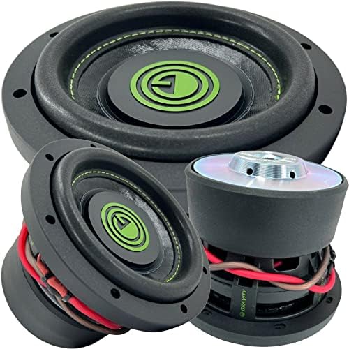 Gravity Car Vehicle Subwoofer Audio Speaker - 15 Inch Competition Grade Pressed Paper Cone, 2 Ohm DVC, Advanced Air Flow