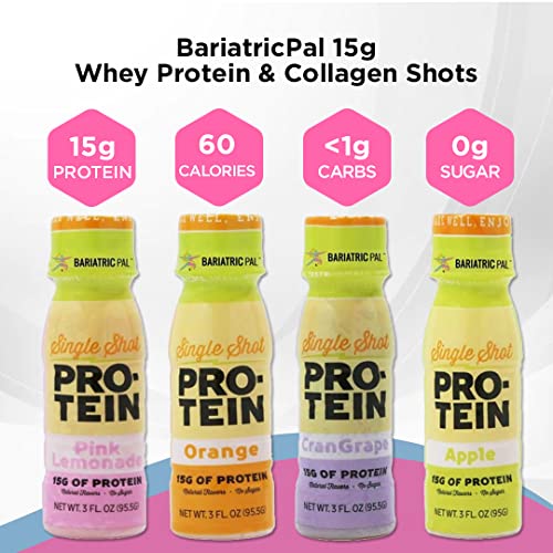 BariatricPal Apple Protein & Collagen Shots - 15g Complete Protein