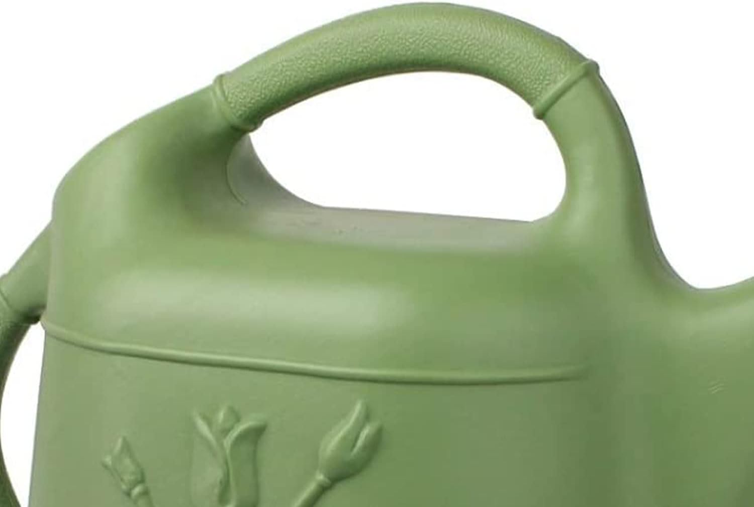 Union Products 63066 2 Gallon Plastic Indoor/Outdoor Watering Can w/Tulip Design for Garden, Potted Plants, & Patio Pots, Caribbean Blue