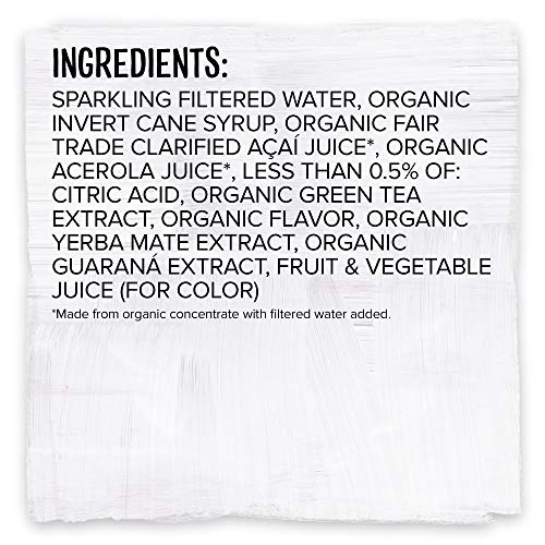 Sambazon Organic Amazon Energy Drink, Jungle Love, Acai Berry and Passionfruit, 12 Fl Oz (Pack of 12)