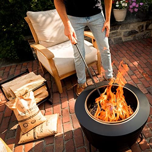 TIKI Wood Pellet Pack – 4-Pack Wood Pellets for Smokeless Fire Pits, Easy-to-Use Fire Pit Fuel for Outdoor Heating & Camping