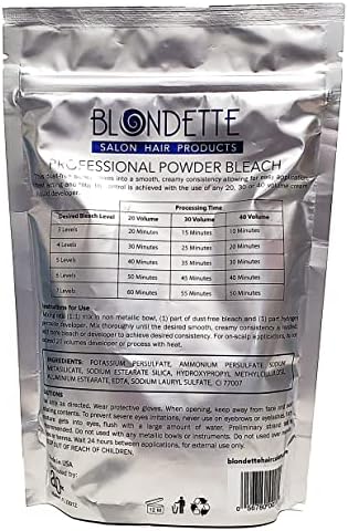 Powder Bleach, Blondette Salon Professional Powder Bleach blue dust-free (460)