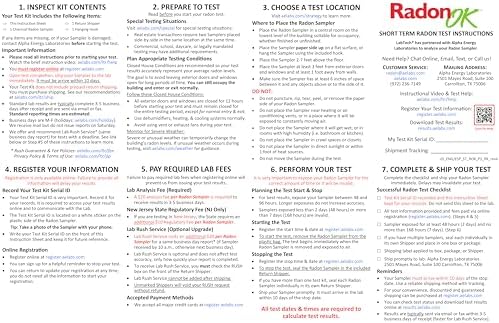 LabTech LT5110 Radon Test Kit