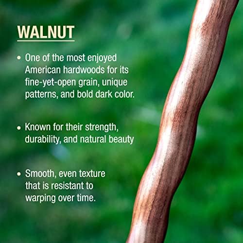 Brazos Handcrafted Wood Walking Cane, Twisted Cocobolo, Derby Style Handle, for Men & Women, Made in the USA, 37"