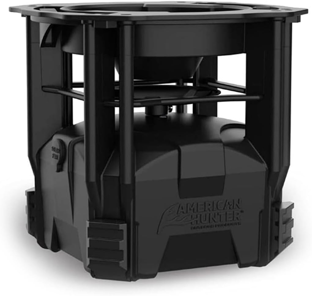 American Hunter 5-Gallon Nesting Hopper w/ECON Digital Feeder Kit - Adjustable Durable Deer Wild Game Hunting Attraction Automatic Feeding Station