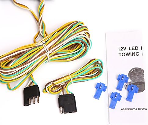 CZC AUTO 12V LED Magnetic Towing Light Kit for Boat Trailer RV Truck