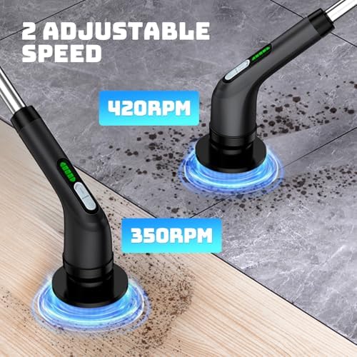 Electric Spin Scrubber, 2-Speed Cleaning Brush