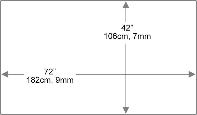 24" x 48" Rectangle Glass Table Top, 1/4" Thick Clear Tempered Replacement Glass, Flat Polished Edge & Eased Corners for Coffee, Dining, Patio Tables & Furniture Protection