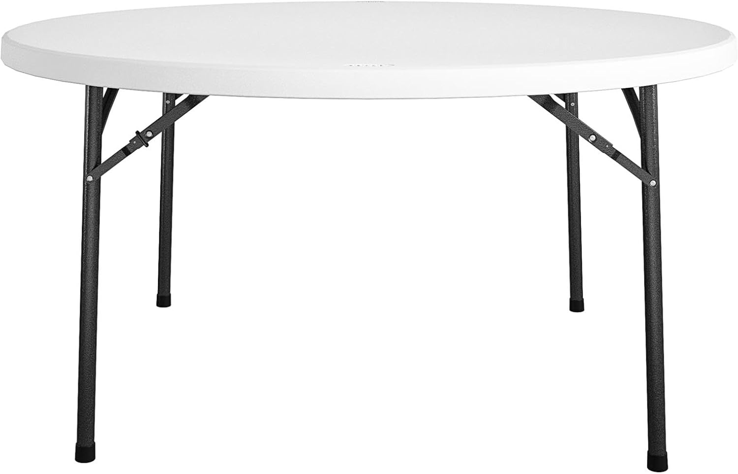 Cosco 6ft Fold-in-Half Blow Molded Folding Table, Indoor/Outdoor, Comfort Handle, Lightweight Plastic Construction - White