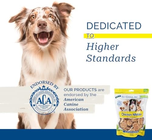 PCI Pet Center Inc. - Chicken Nibbles Dog Treat – 100% Real Raw Dehydrated Chicken Breast Bites for Small, Medium & Large Dogs - 8oz Bag
