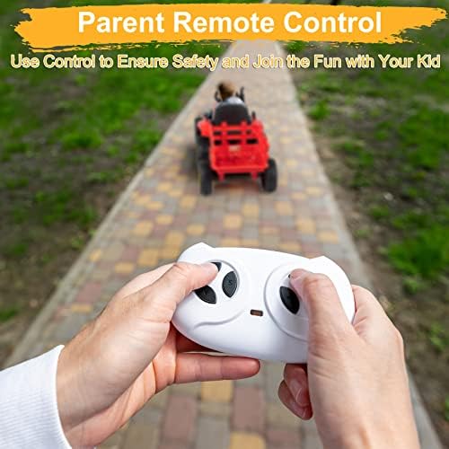 JOYMOR Ride on Tractor with Remote Control, 25W Motors Electric Tractor with Trailer for Toddler