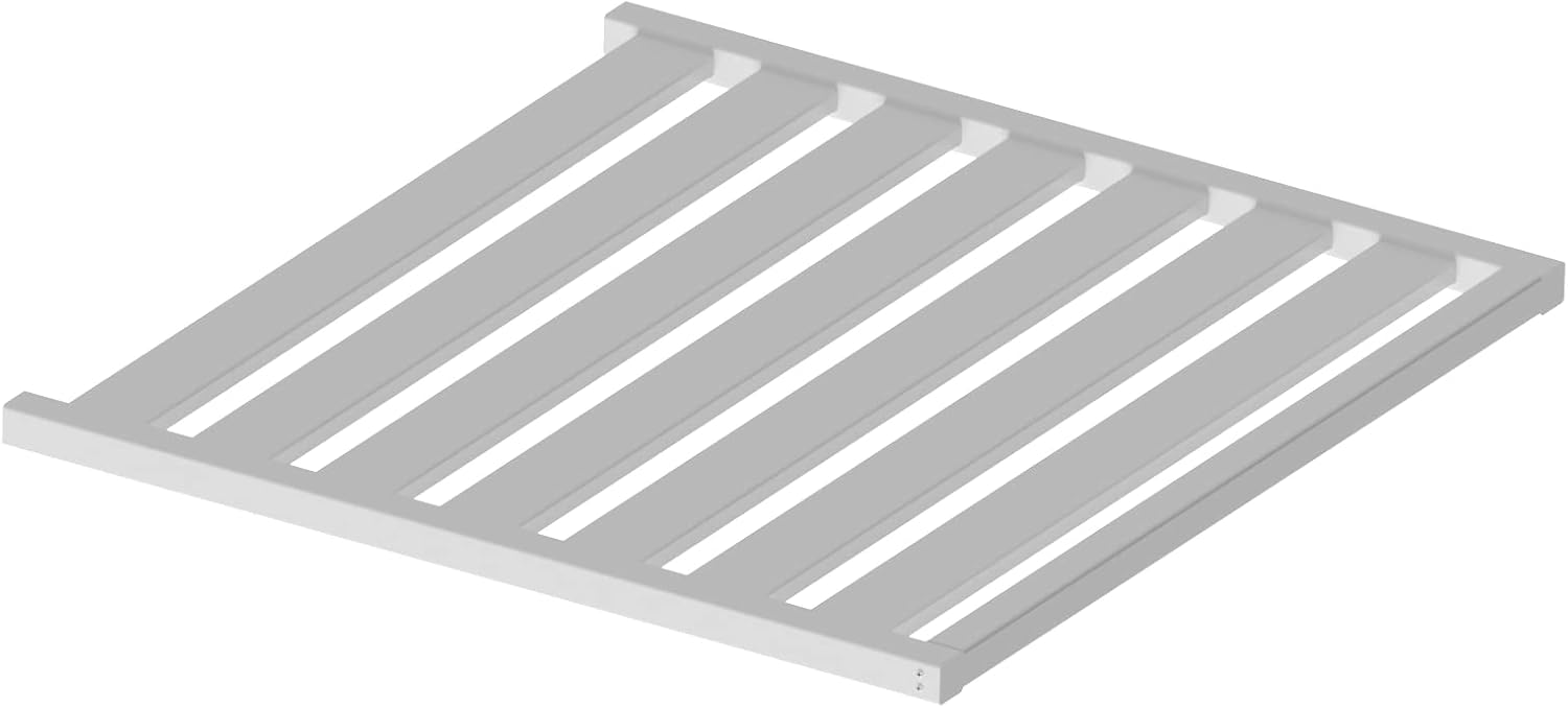 Enclo Privacy Screens ZP19053 Liberty Lattice Rooftop, 1 Slatted Top Accessory, White