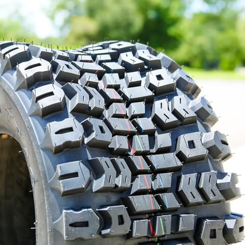 Kenda Terra Trac Front/Rear 6 Ply 22-11.00-10 K502 Lawn & Garden/Turf Tire | ATV & UTV All Terrain All Season Traction 102A3 Rated 6 Ply Bias Construction Black Sidewall Tire