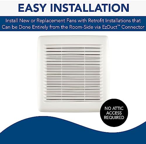 Broan-NuTone Bathroom Exhaust Fan, Easy Install, Powerful 110 CFM, Quiet 1.0 Sones, Energy Star