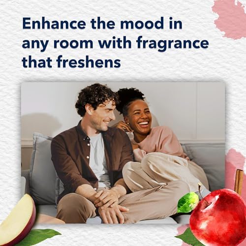 Glade PlugIns Refills Air Freshener, Scented and Essential Oils for Home and Bathroom, Apple Cinnamon, 1.34 Fl Oz, 2 Count