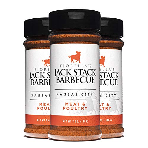 Jack Stack Barbecue Dry Rub Seasoning Variety Pack - All Purpose, Steak, Poultry & Meat Seasonings - Kansas City Spice 3 Pack - for Chicken, Steak, Ribs, Vegetables, Seafood, and More (7oz Each)