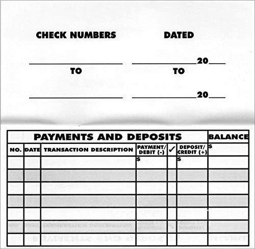 Large Print Low Vision Checkbook Transaction Register Ledger