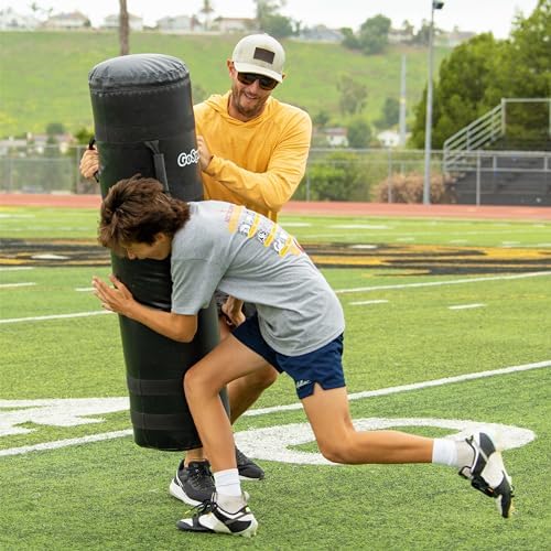 GoSports Heavy Duty Football Tackling Dummy – Training Equipment for Youth & College Football Practice – 4 ft XL Blocking Pad for Sports &